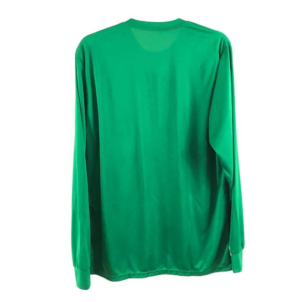 Augusta Sportswear Mens T-Shirt Moisture Wicking Long Sleeve Crew Neck Green L - Picture 2 of 3